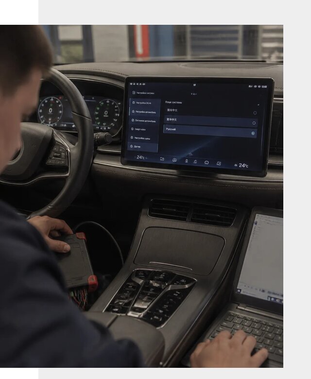 Русификация автомобиля BYD HAN для эксплуатации в Иванове